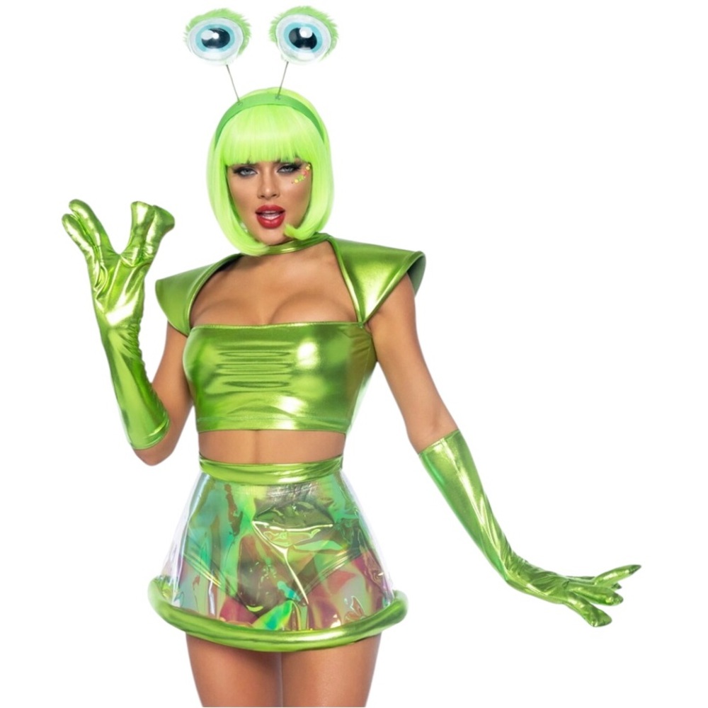 Leg Avenue Beam Me Up Babe Alien Adult Costume Size Medium New without tags